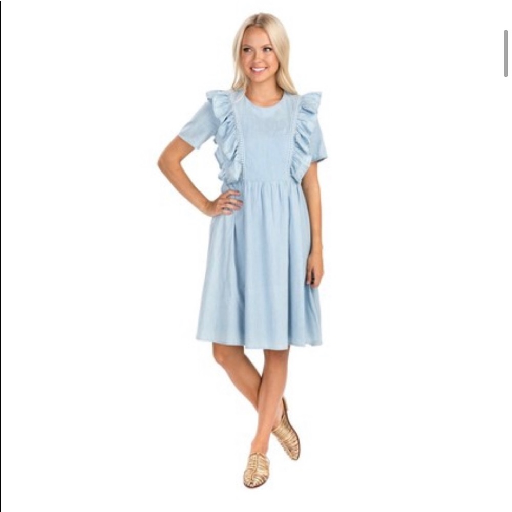 Rachel Parcell Florence Chambray Dress